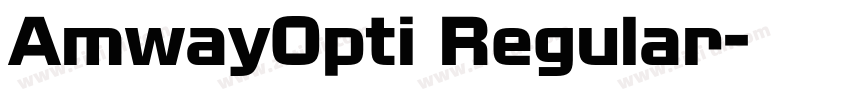 AmwayOpti Regular字体转换